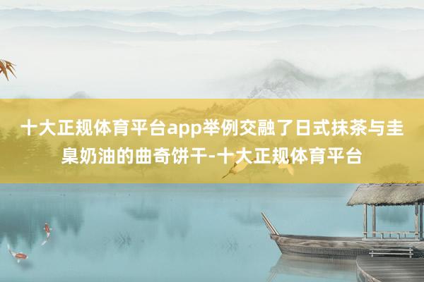 十大正规体育平台app举例交融了日式抹茶与圭臬奶油的曲奇饼干-十大正规体育平台