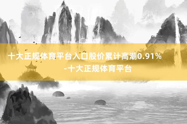 十大正规体育平台入口股价累计高潮0.91%            -十大正规体育平台
