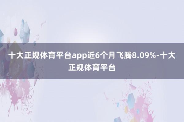 十大正规体育平台app近6个月飞腾8.09%-十大正规体育平台