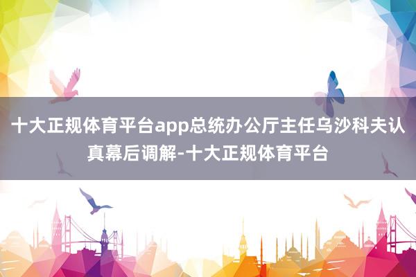 十大正规体育平台app总统办公厅主任乌沙科夫认真幕后调解-十大正规体育平台